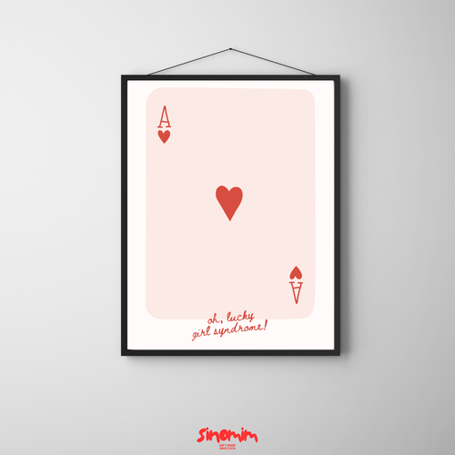 تابلو دختر خوش شانس