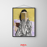 تابلو قهوه و کتاب