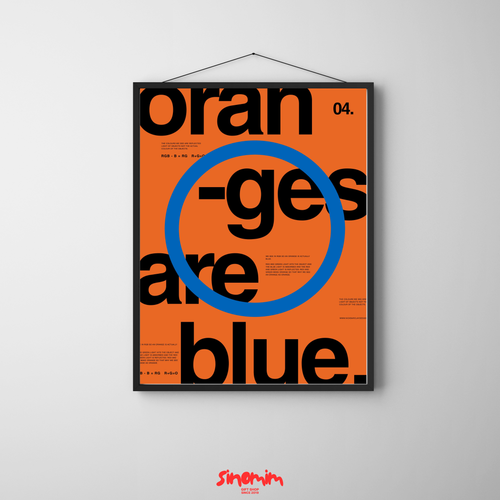 تابلو Oranges are blue