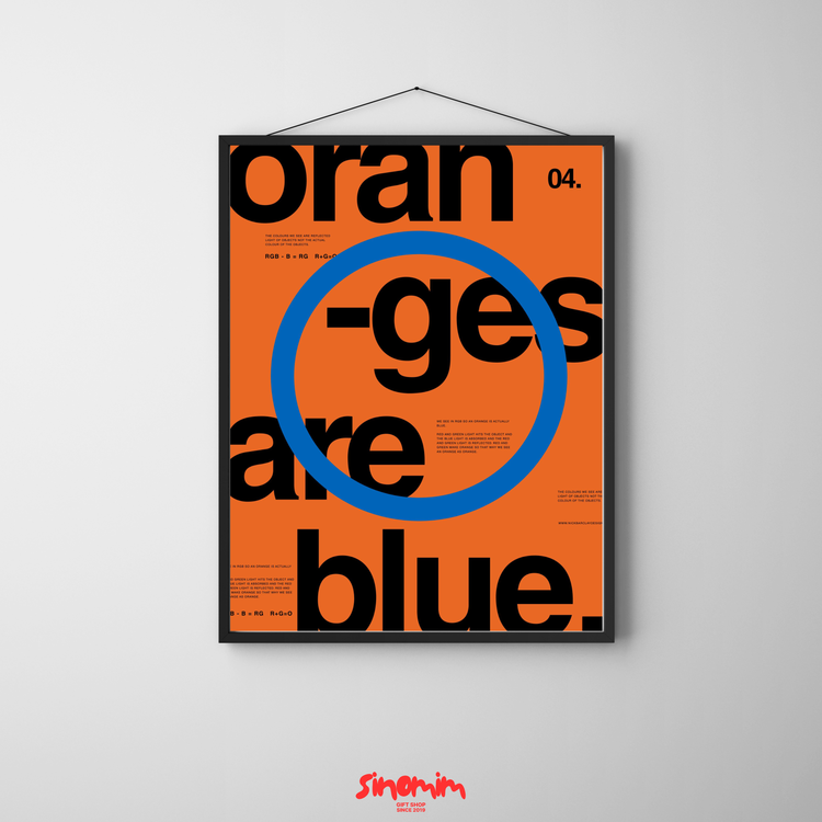 تابلو Oranges are blue